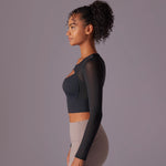 Load image into Gallery viewer, Women&#39;s Quick Dry Gym Yoga Shirt
