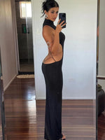 Load image into Gallery viewer, Women Bodycon Hollow Out Long Party Dress
