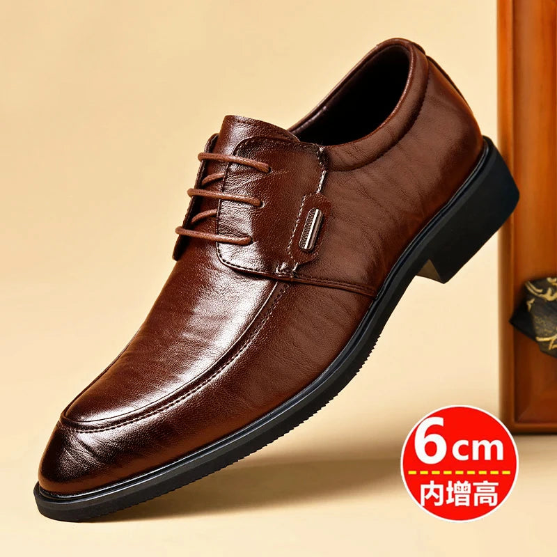 Men's Professional Height-increasing Leather Shoes.