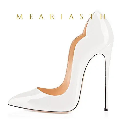 Women's 12cm High Heels Patent Leather Shoes.