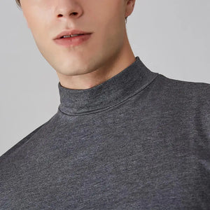Men's Half High Collar Slim Fit T-shirt