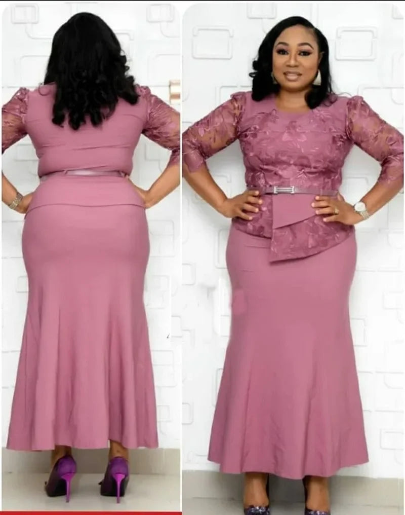 4XL 5XL Plus Size Long Maxi Dress
