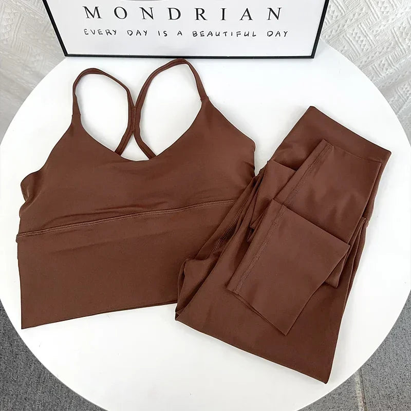 Elasticity High Waist 2 Piece Yoga Set