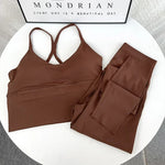 Load image into Gallery viewer, Elasticity High Waist 2 Piece Yoga Set
