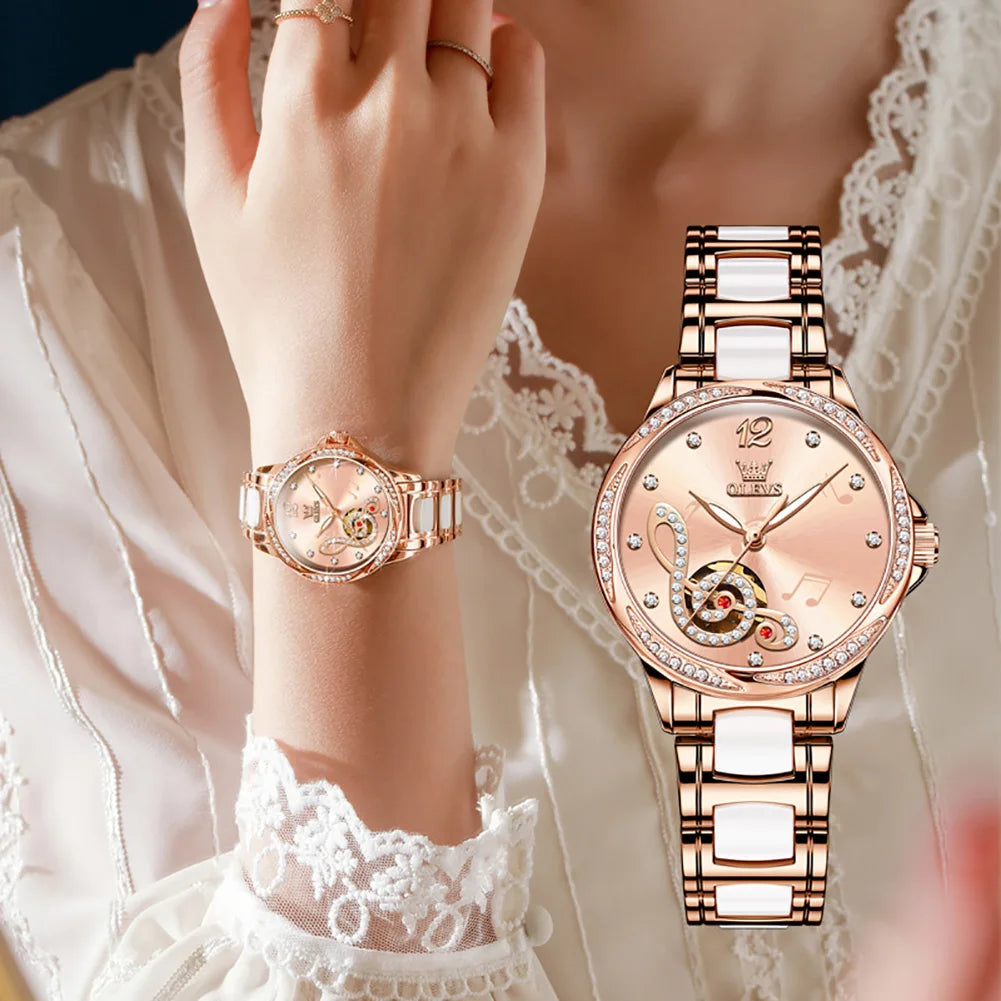 New Women's Sophisticated Elegant Automatic Watch