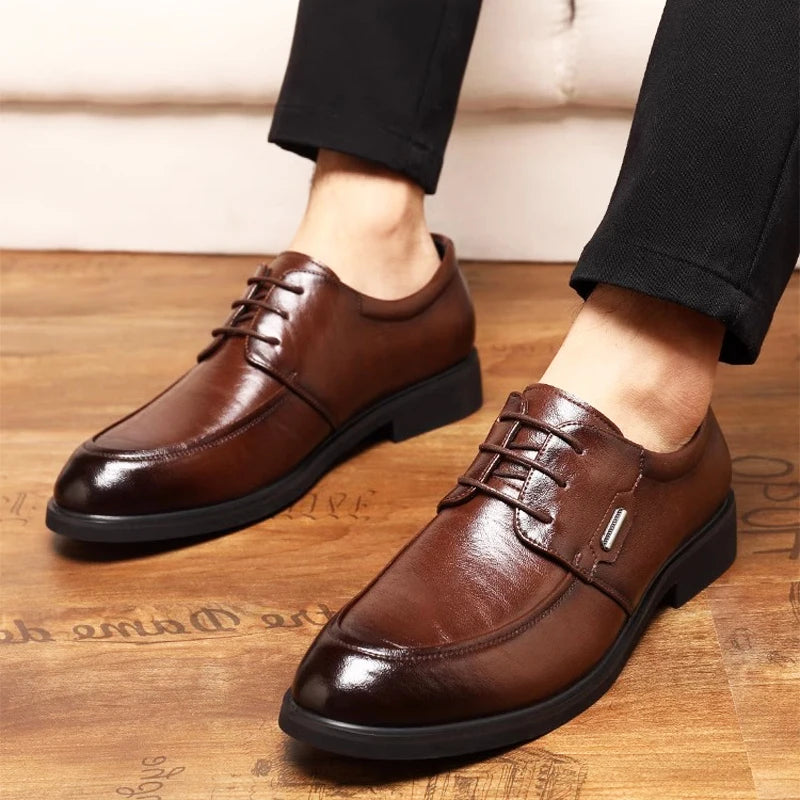 Men's Professional Height-increasing Leather Shoes.