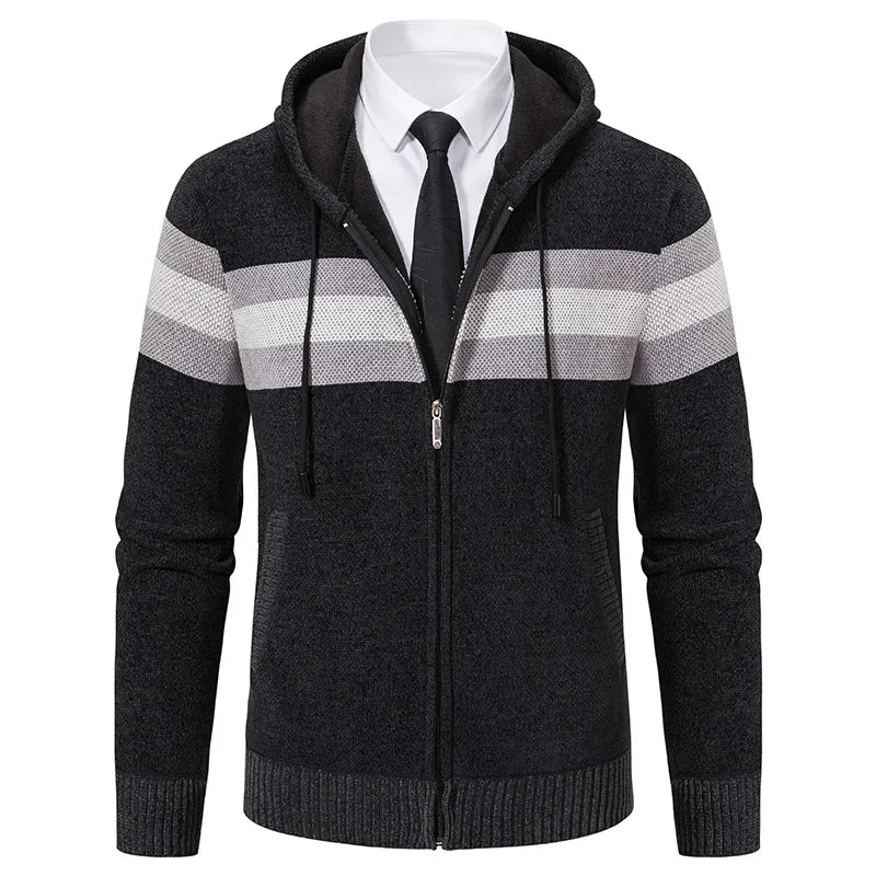Men's Hooded Cardigan Sweater Coats