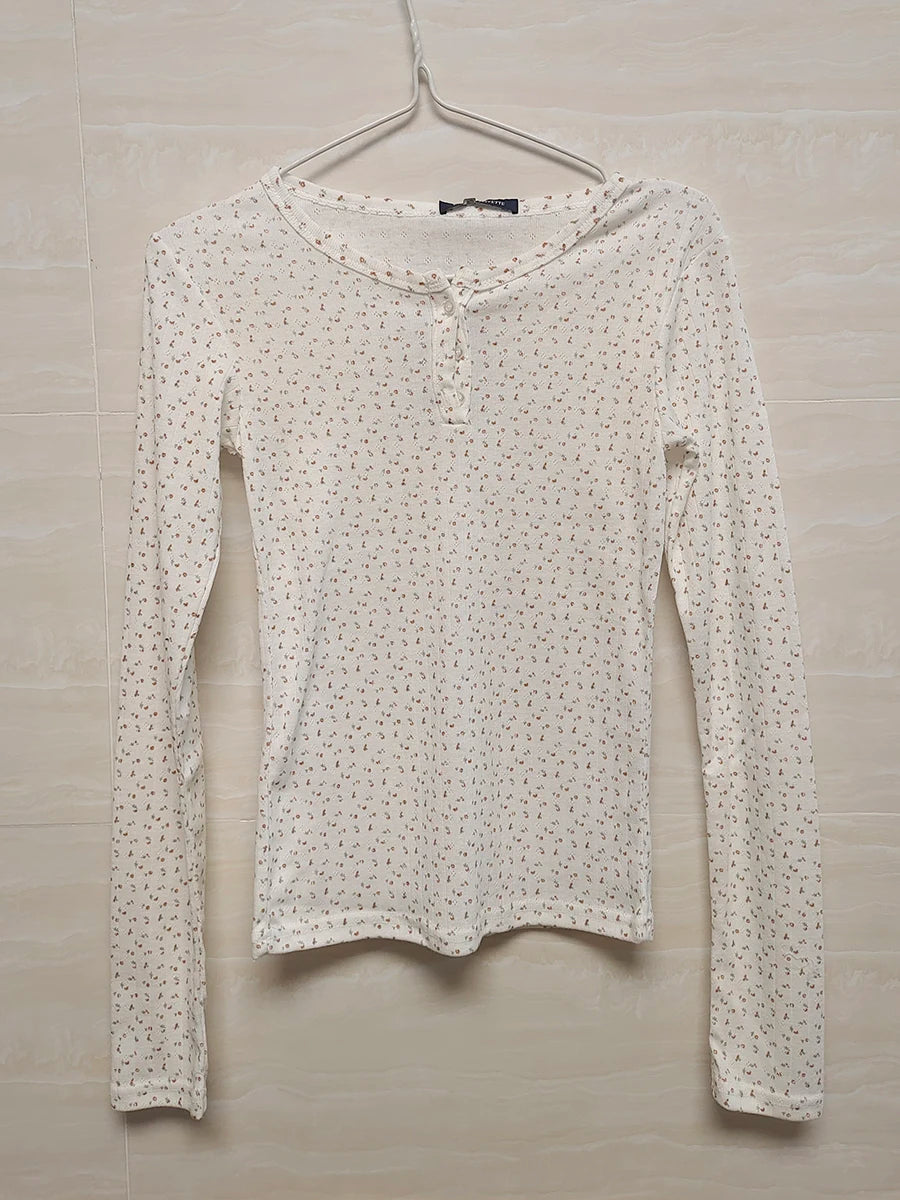 Woman Vintage Long Sleeve Top