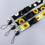 Load image into Gallery viewer, Sunflower Pattern Lanyard For Keys ID
