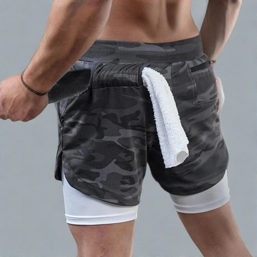 Men 2 in 1 Short Pants