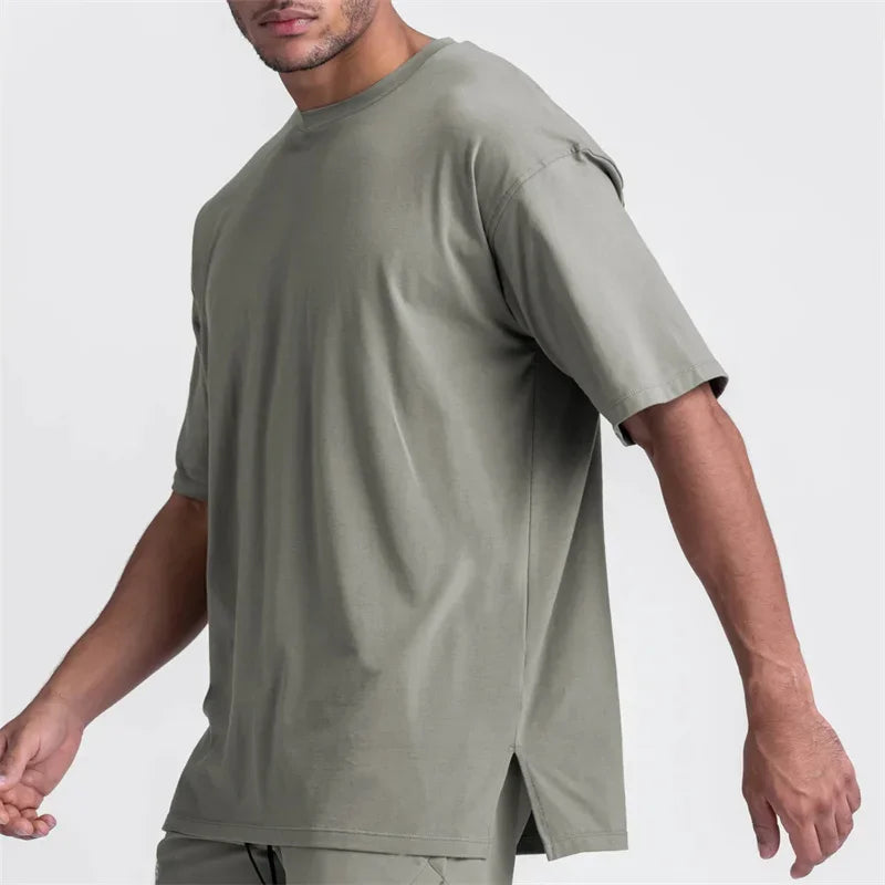 Men's Gym Splicing Quick Dry T-Shirt