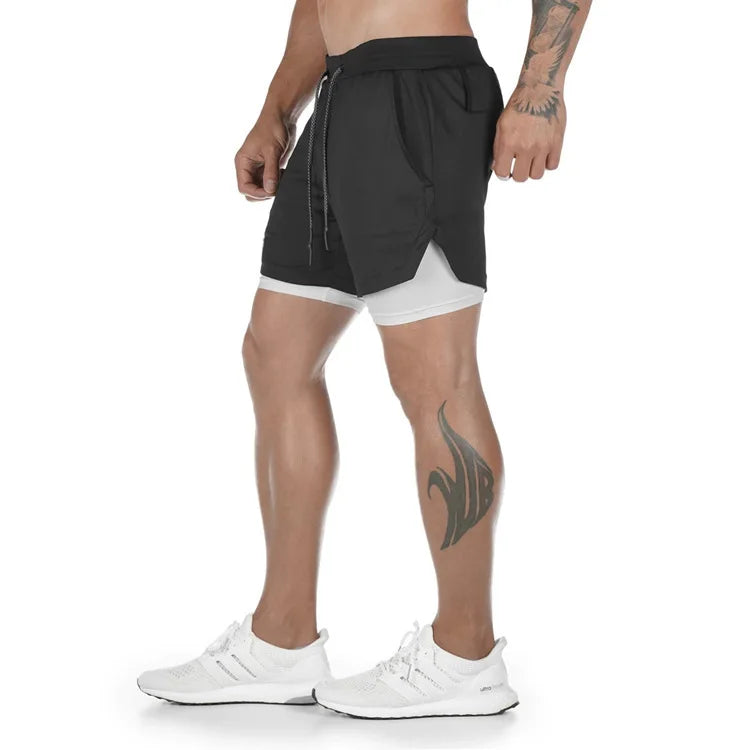 Men 2 in 1 Short Pants