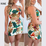 Load image into Gallery viewer, Women&#39;s Spaghetti Straps All Over Print Mini Dress
