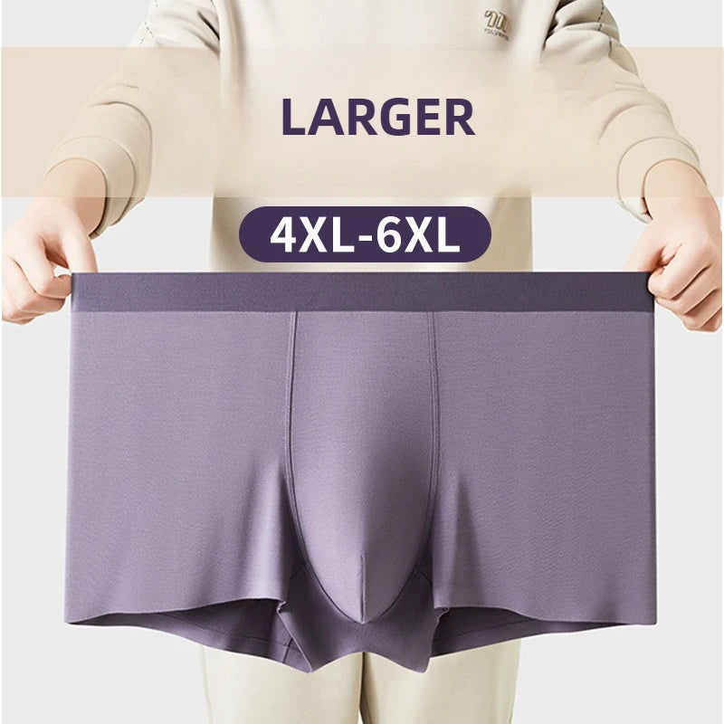 3-piece set of men's breathable, thin satin silk boxers