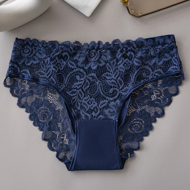 Women's 6-PCS Cotton Lace Panties Set.