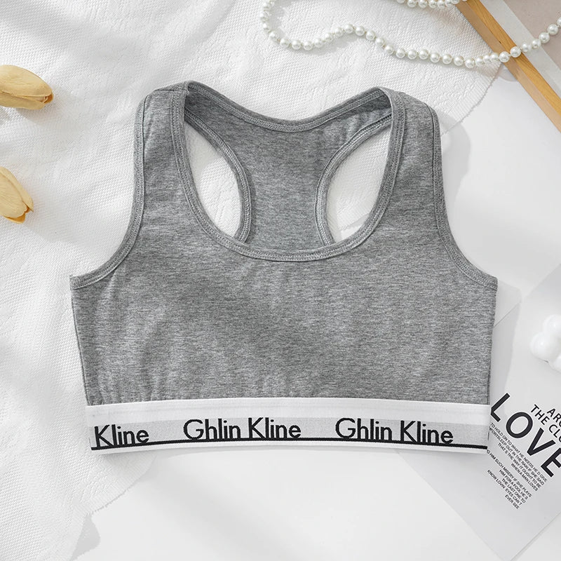 2PCS Cotton Sports Underwear Set For Female