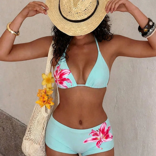 2 Piece Floral Swim Outfit