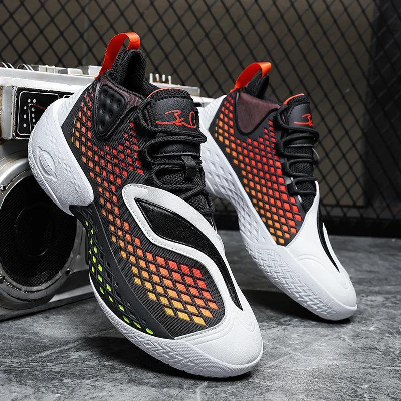 Men Basketball Shoes Mesh Breathable Fashion
