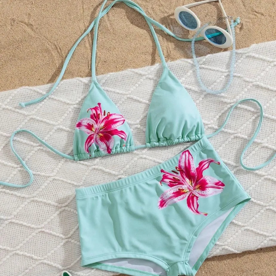 2 Piece Floral Swim Outfit