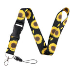 Load image into Gallery viewer, Sunflower Pattern Lanyard For Keys ID
