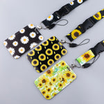 Load image into Gallery viewer, Sunflower Pattern Lanyard For Keys ID
