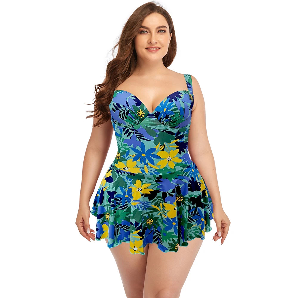 New Stylish One Piece Large Size Women's Swimwear 2025 Bikini