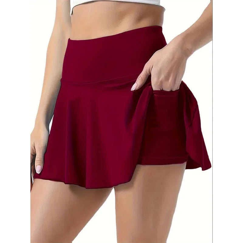 Women's High Waist Quick Drying Fitness Skirt