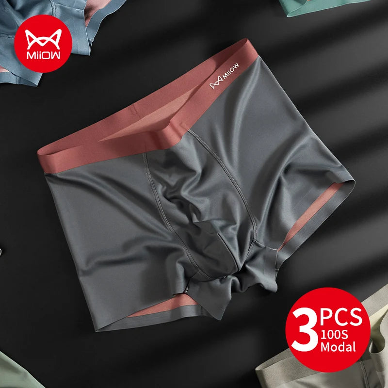 Men's Breathable Light Ice Silk Boxers