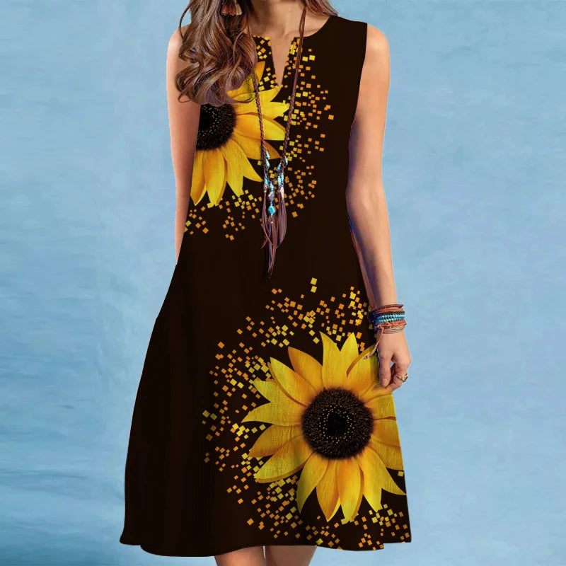 Sunflowers Beach Dress