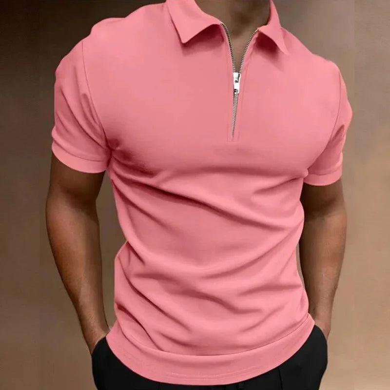 Men Stripe Polo Shirt
