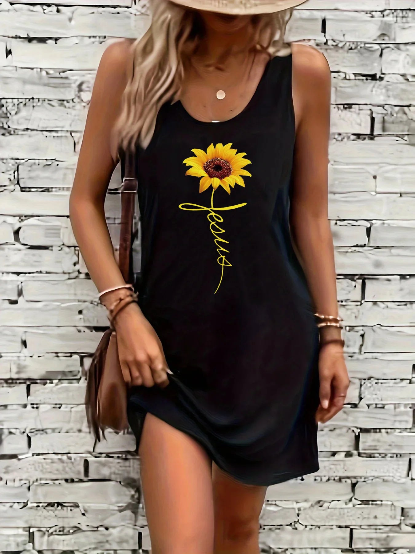 Women's Sunflower Fashion Dress