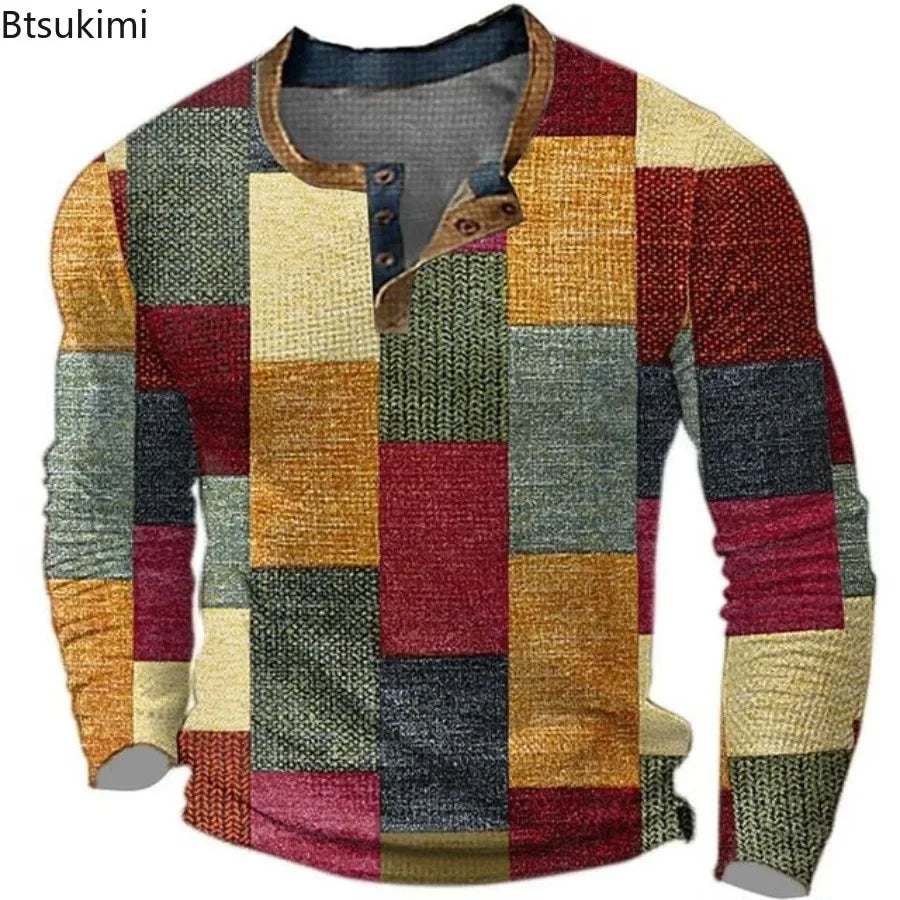 Oversized 6XL Men's Long Sleeve Top