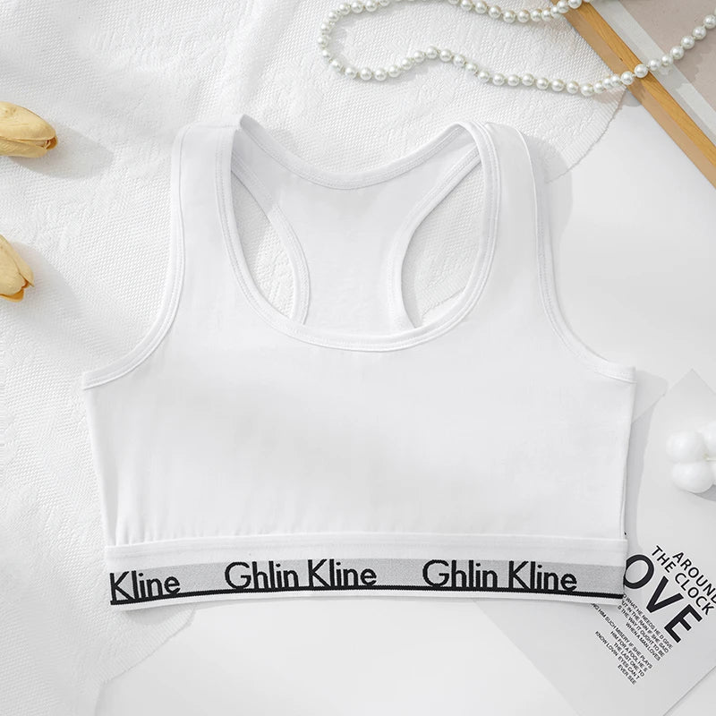 2PCS Cotton Sports Underwear Set For Female