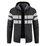 Load image into Gallery viewer, Men&#39;s Hooded Cardigan Sweater
