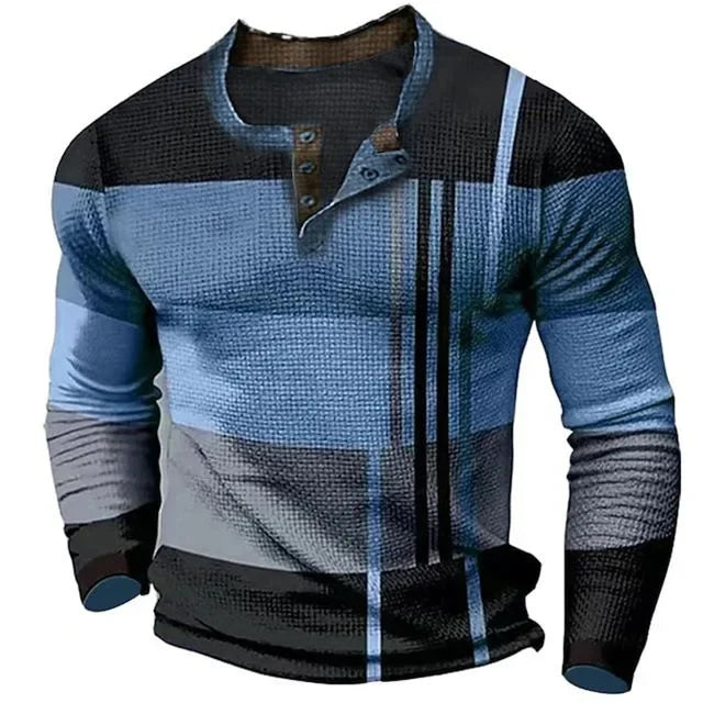 Oversized 6XL Men's Long Sleeve Top