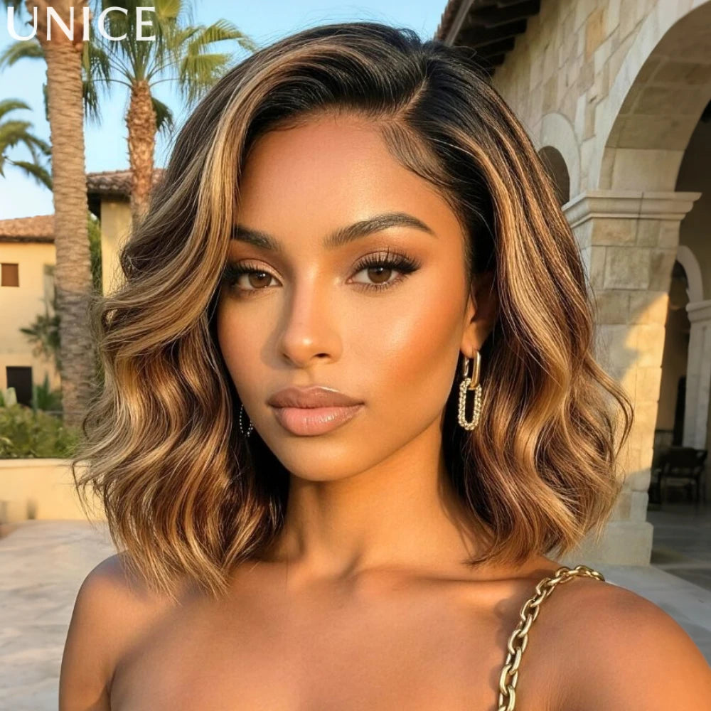 Luxury Wavy Lace Front Human Hair Wig