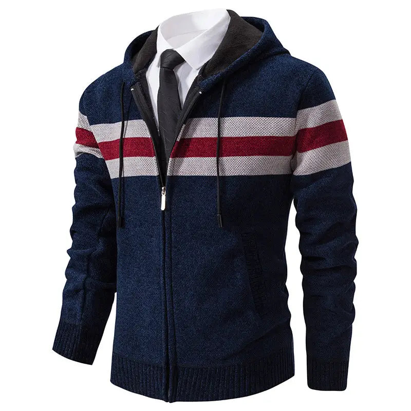 Men's Hooded Cardigan Sweater Coats