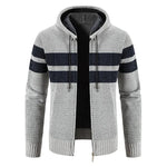 Load image into Gallery viewer, Men&#39;s Hooded Cardigan Sweater
