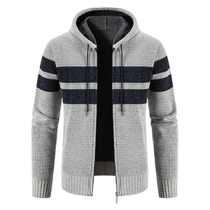 Men's Hooded Cardigan Sweater