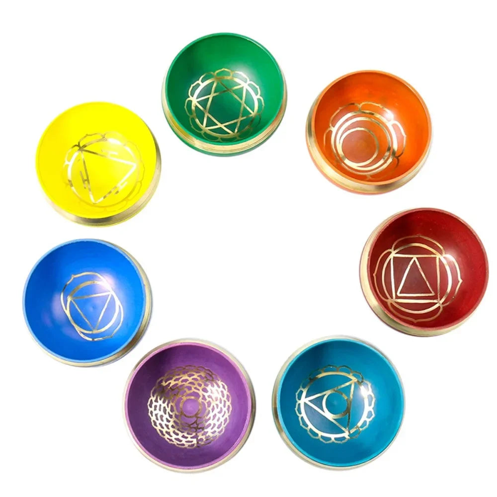 Buddhist Chakras Meditation Therapy Sound Bowls