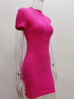 Load image into Gallery viewer, Women&#39;s Zipper mini Dress
