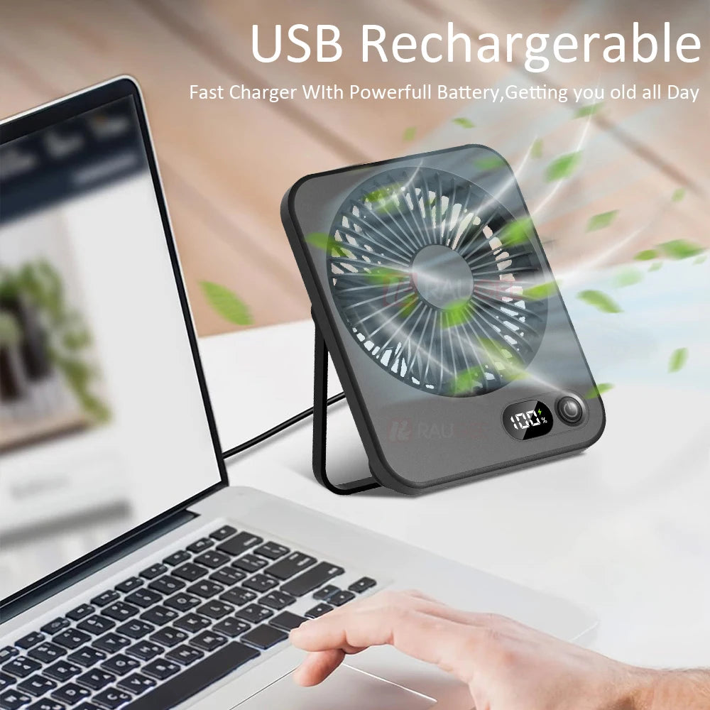 Mini USB Rechargeable Portable Desktop Fan