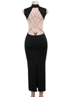 Load image into Gallery viewer, Women Bodycon Hollow Out Long Party Dress

