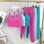 Load image into Gallery viewer, Elasticity High Waist 2 Piece Yoga Set
