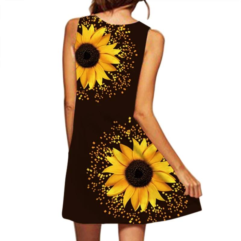 Sunflowers Beach Dress
