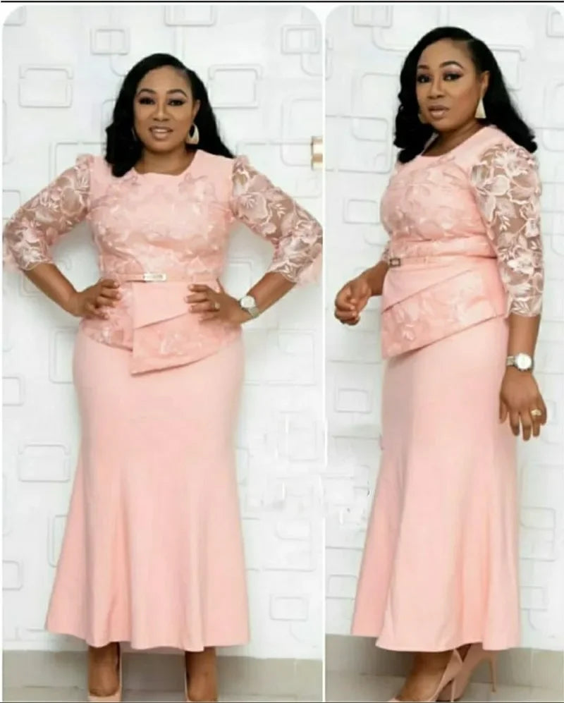 4XL 5XL Plus Size Long Maxi Dress