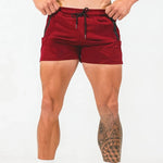Load image into Gallery viewer, Men&#39;s Drawstring with Mesh Lining Zipper Casual Shorts
