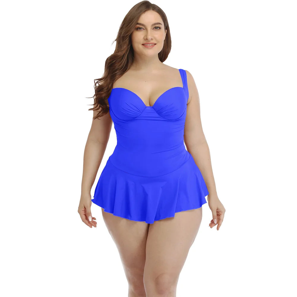 New Stylish One Piece Large Size Women's Swimwear 2025 Bikini