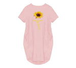 Load image into Gallery viewer, Women&#39;s Faith Sunflower Print Loose Size Dress
