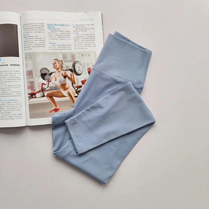 Women High Waist Yoga Elastic Pants